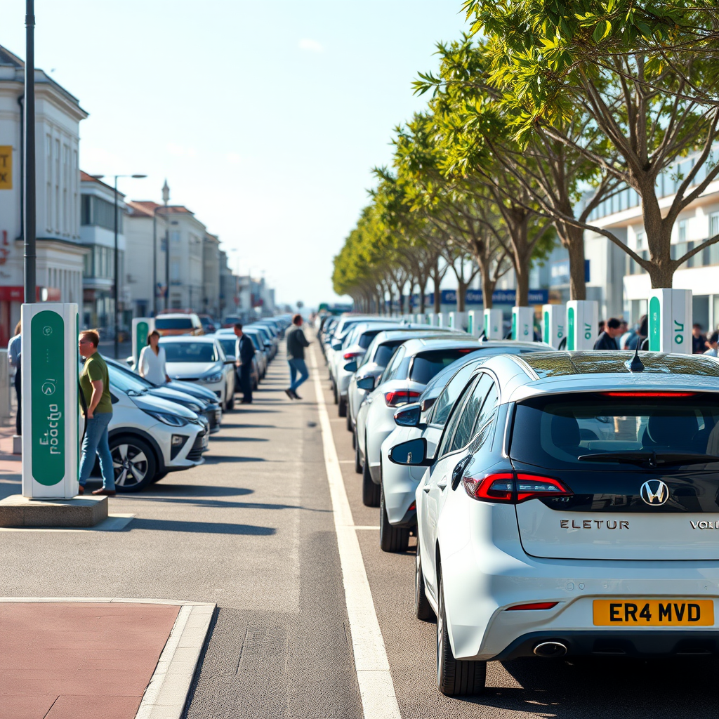 New electric charging points revealed as drivers test vehicles in big seafront event